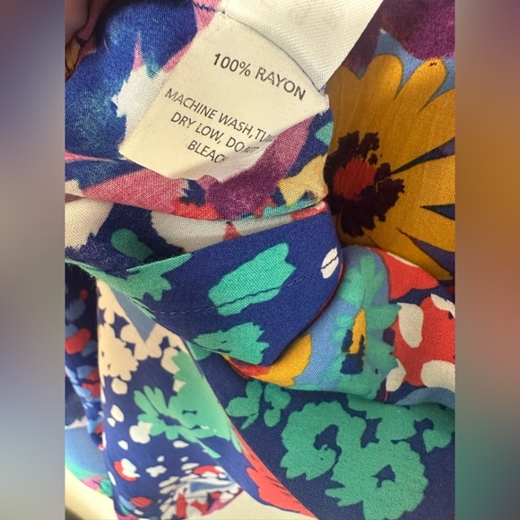 O’Neill Floral Print Strapless Knee Length Dress, size S - Picture 14 of 14